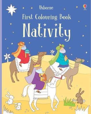 фото Книга first colouring book nativity usborne