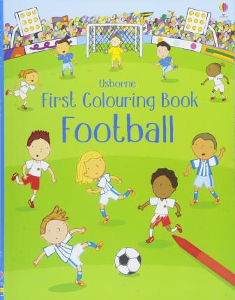 фото Книга first colouring book football usborne