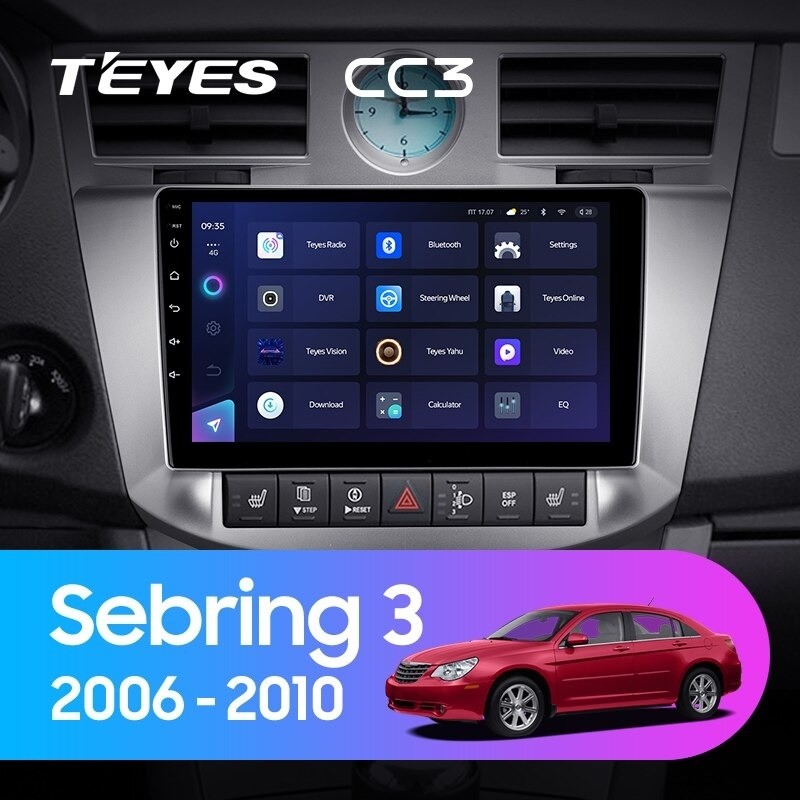 Штатная магнитола Teyes CC3 432 Chrysler Sebring 3 JS 2006-2010 3700000₽