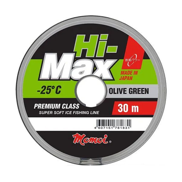 

Монофильная леска для рыбалки Momoi Hi-Max Olive Green (3 штуки), Зеленый, Hi-Max