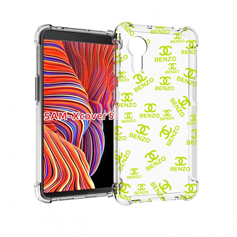 Чехол MyPads Белый-Бензо для Samsung Galaxy Xcover 5