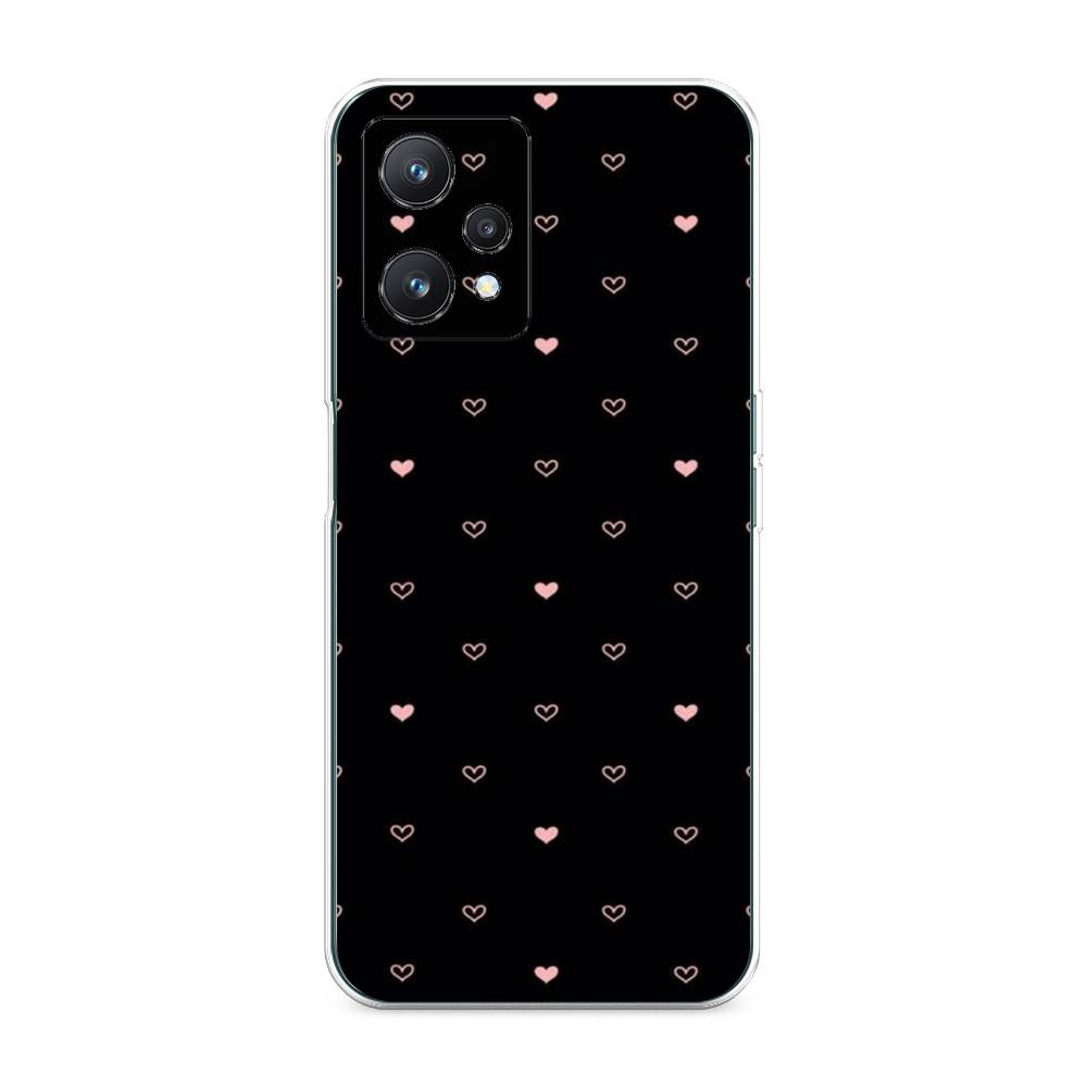 

Чехол Awog на Realme 9 Pro/9 5G "Черный фон и сердечки", Разноцветный, 258850-3