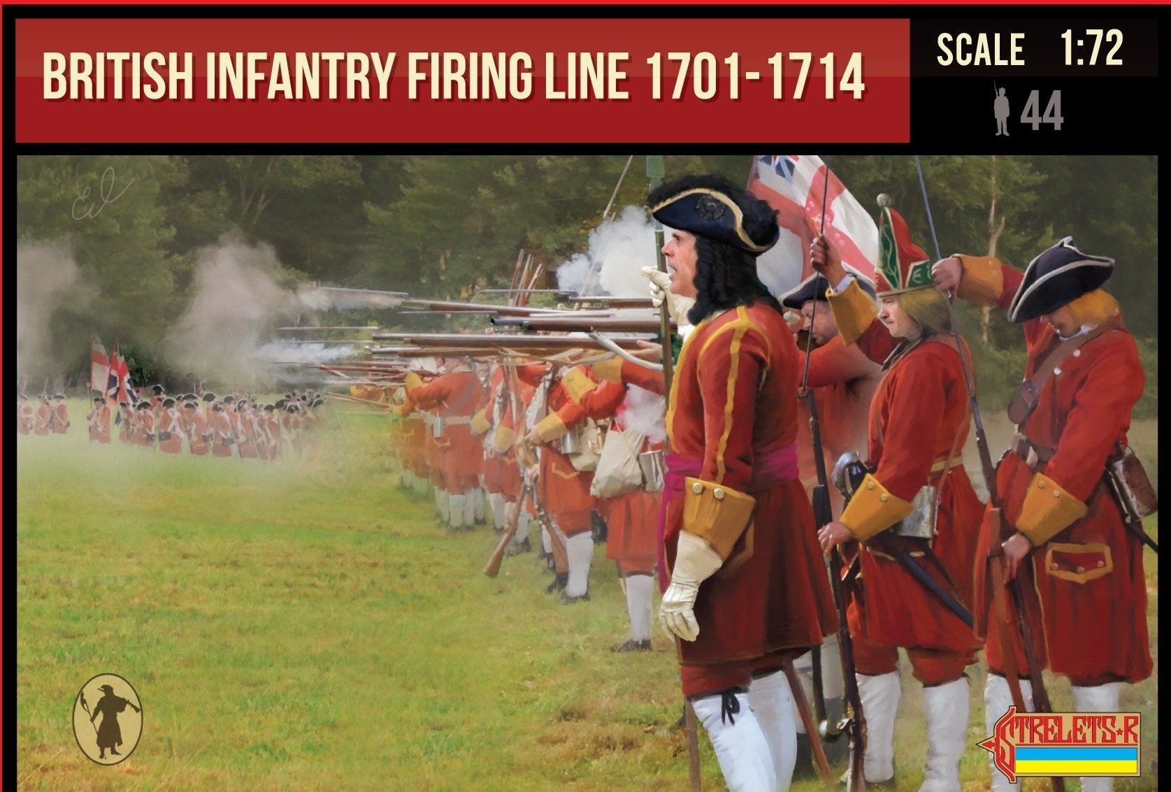 

72232ST Фигуры British Infantry Firing Line 1701-1714