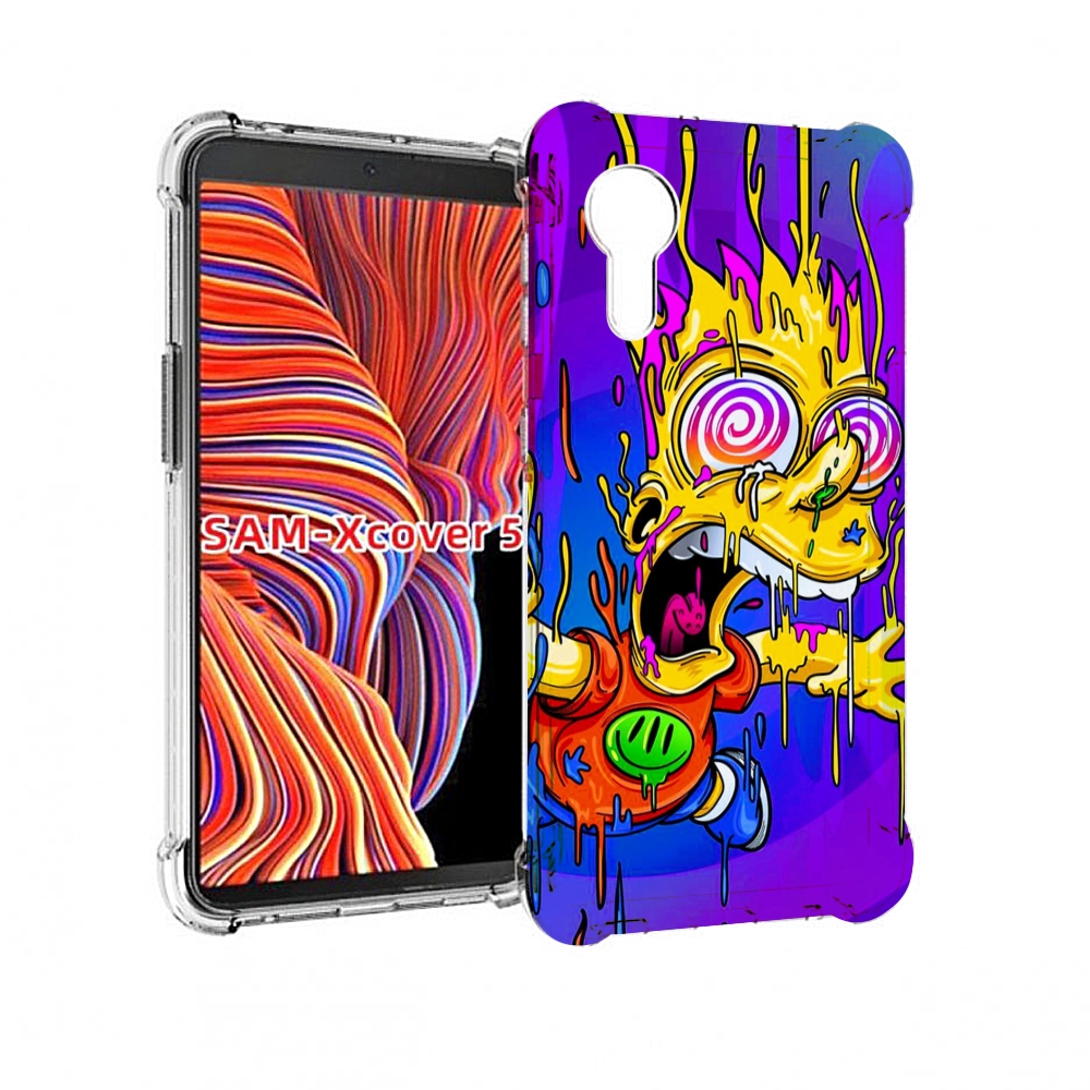 Чехол MyPads Барт-арт-стрит для Samsung Galaxy Xcover 5