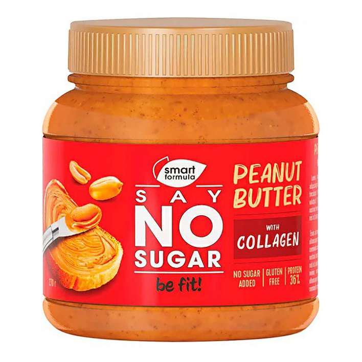 

Паста Smart Formula Say no sugar арахисовая с коллагеном 270 г