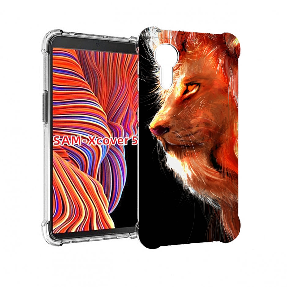 

Чехол MyPads Арт-рисунок-льва мужской для Samsung Galaxy Xcover 5, Прозрачный, Tocco