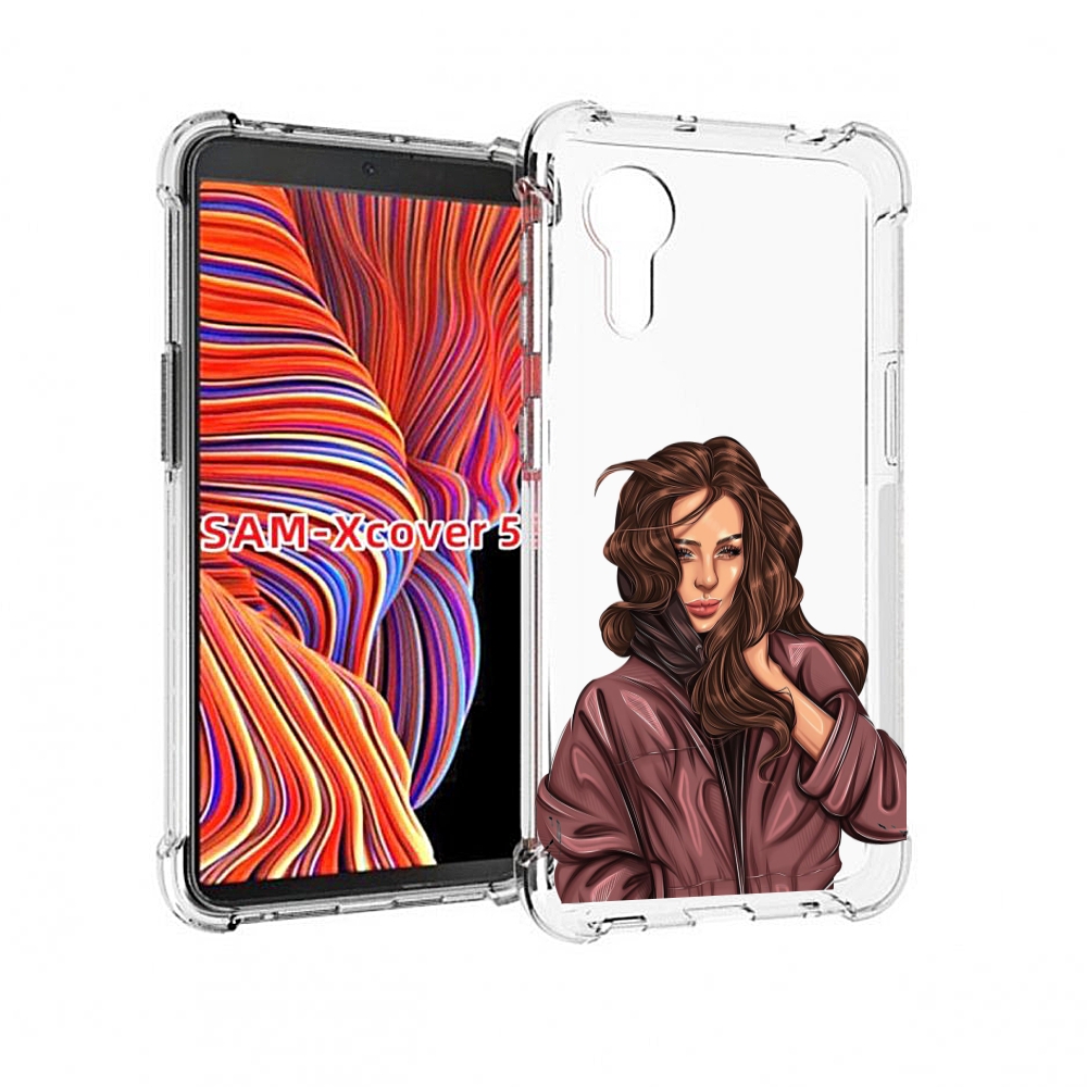 

Чехол MyPads Арт-рисунок-девушки для Samsung Galaxy Xcover 5, Прозрачный, Tocco