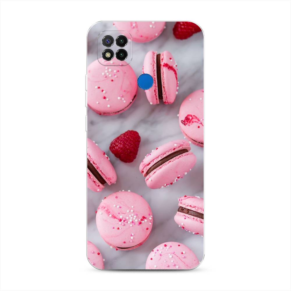 

Чехол Awog на Xiaomi Redmi 9C "Макарони с малиной", Разноцветный, 39050-10
