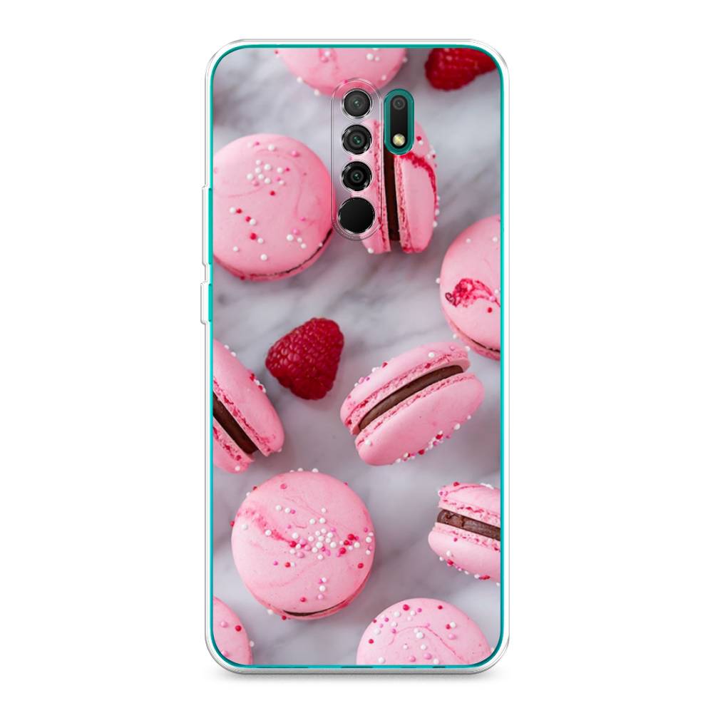 

Чехол Awog на Xiaomi Redmi 9 "Макарони с малиной", Разноцветный, 38350-10