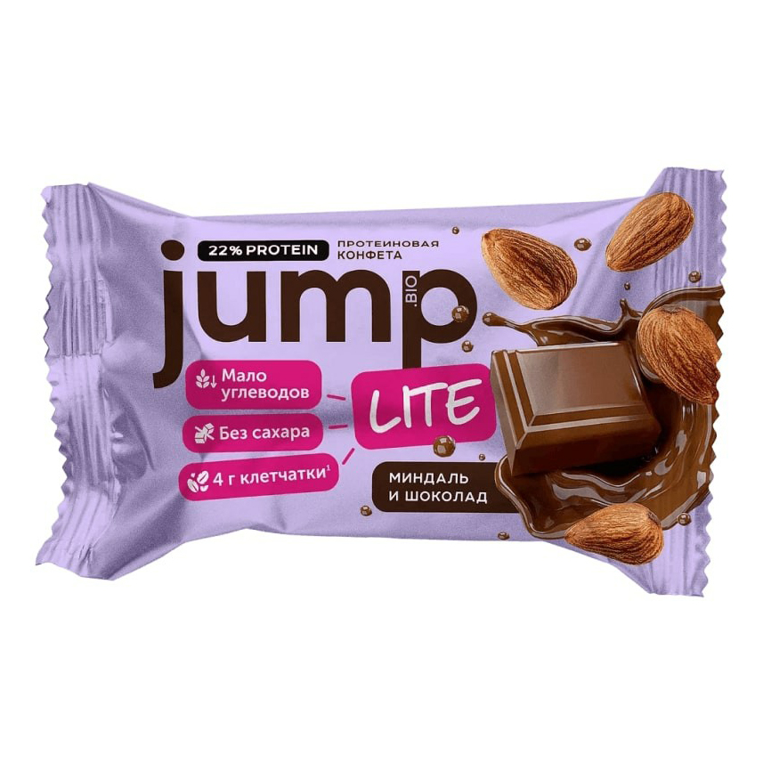 Конфета протеиновая Jump Lite миндаль и шоколад 30 г