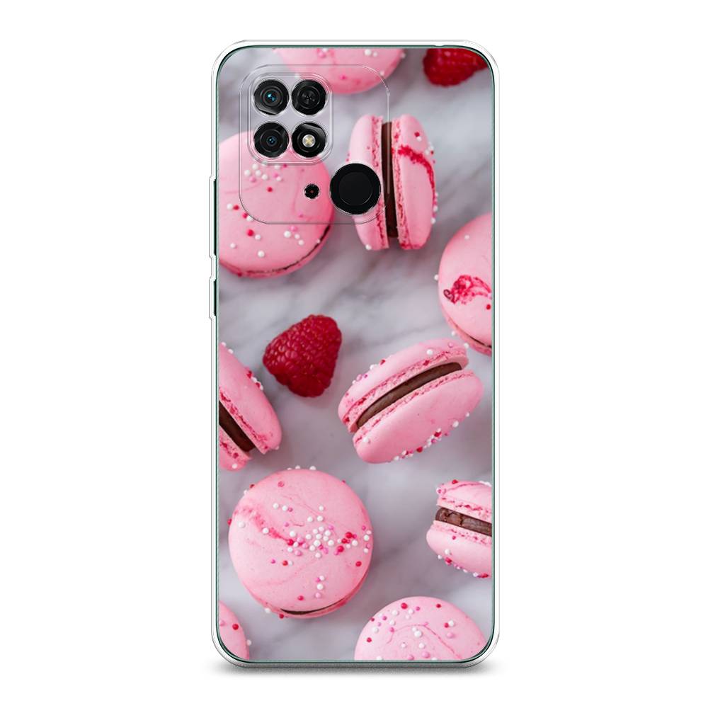 

Чехол Awog на Xiaomi Redmi 10C "Макарони с малиной", Разноцветный, 313450-10
