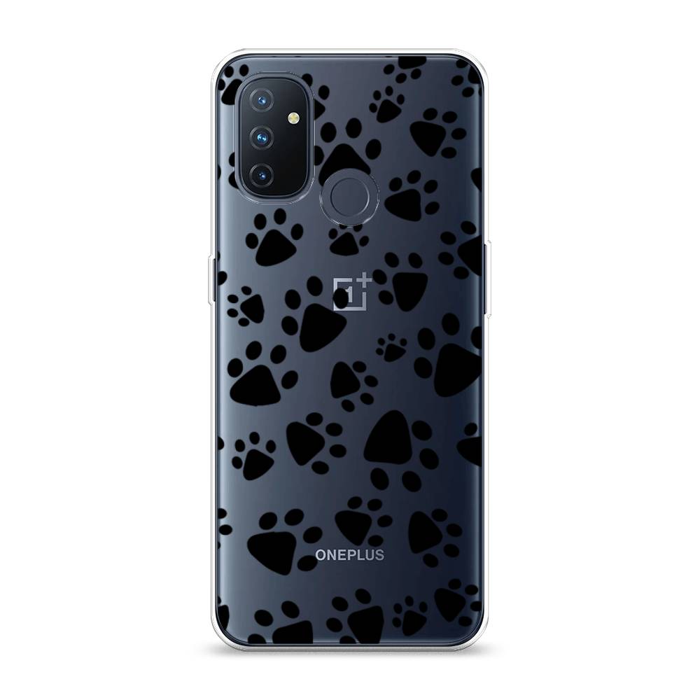 

Чехол Awog на OnePlus Nord N100 / ВанПлас Nord N100 "Лапки черные", Черный, 152450-2