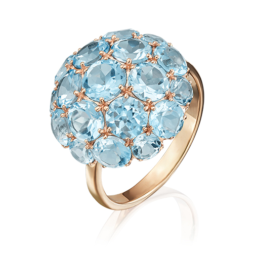 

Кольцо из золота р. 18,5 PLATINA jewelry 01-4377-00-201-1110-46, топаз, 01-4377-00-201-1110-46