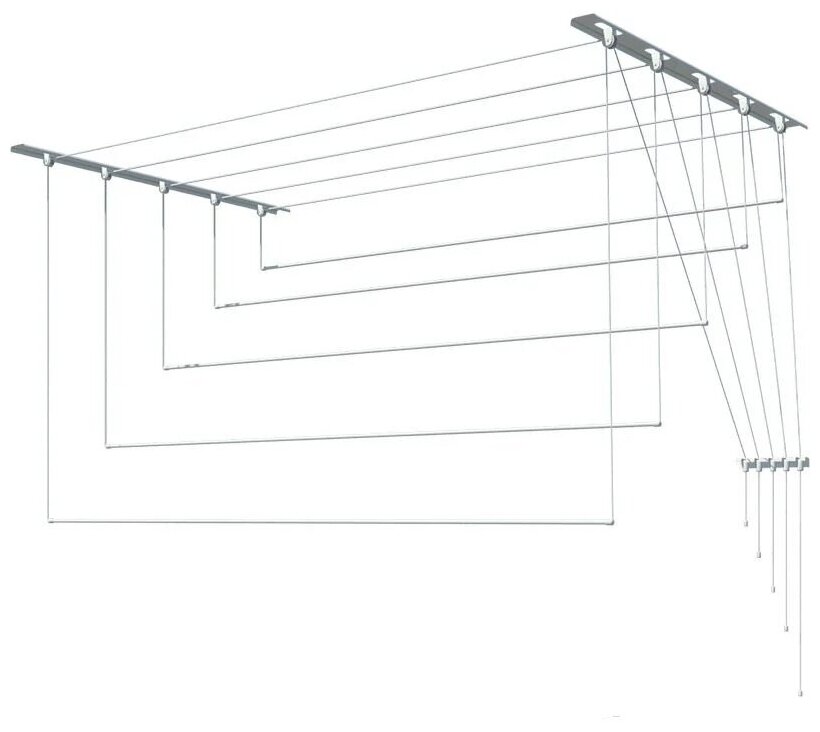 фото Потолочная сушилка лиана 1,5м