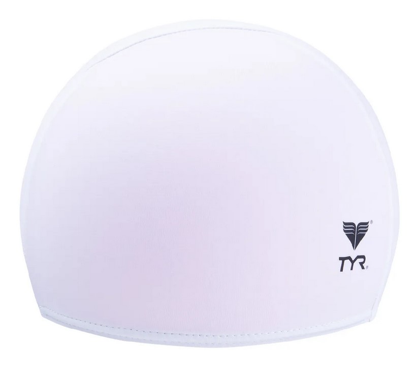 фото Шапочка для плавания tyr solid lycra cap 100 белая