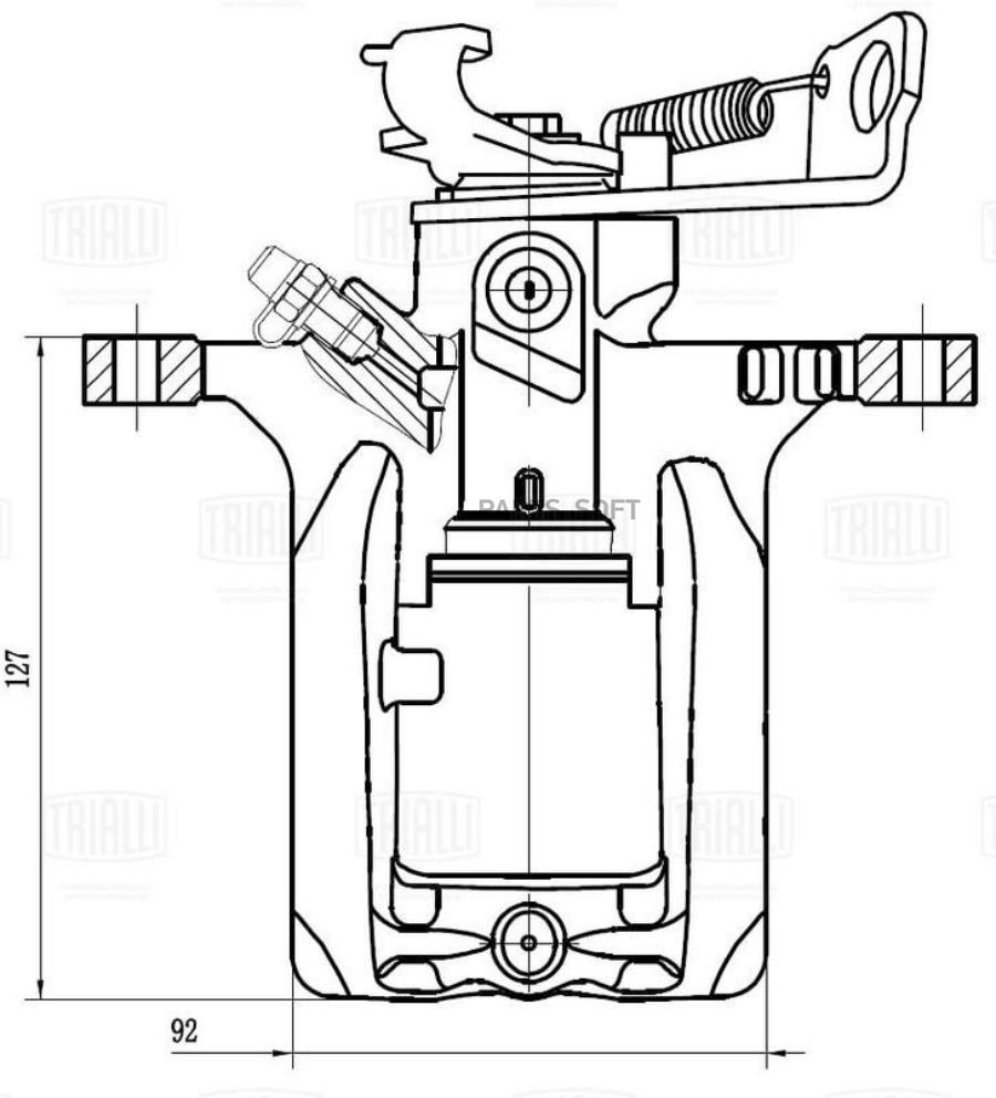

Суппорт Торм. Opel Astra J (10-)/Mokka (13-) Зад. Лев. D 38Мм Trialli арт. CF350136