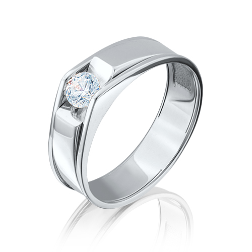 

Кольцо из белого золота с фианитом р. 16 PLATINA jewelry 01-5075-00-501-1120-38, 01-5075-00-501-1120-38