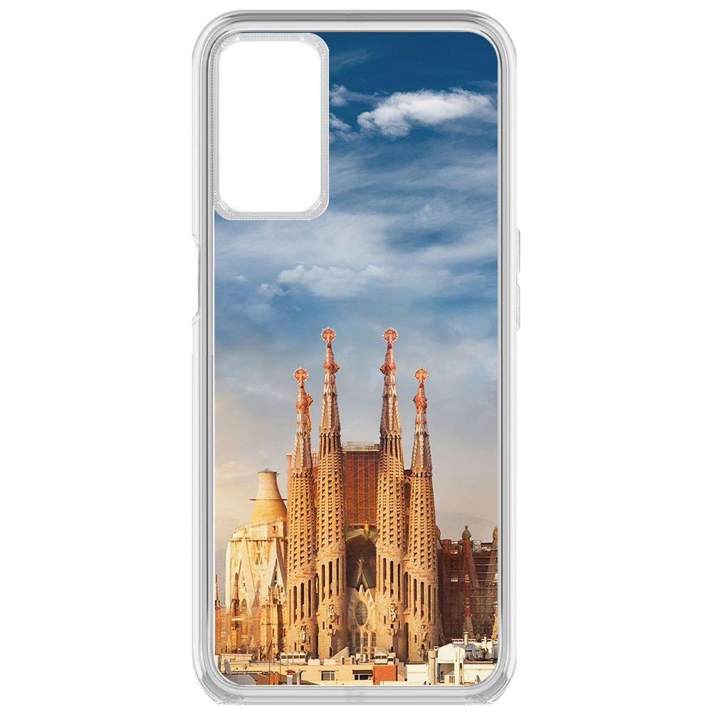Чехол-накладка Krutoff Clear Case Испания, Саграда Фамилия для Oppo A16s
