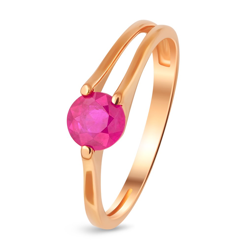 

Кольцо женское из красного золота с рубином 585Gold 101011152, р, 101011152