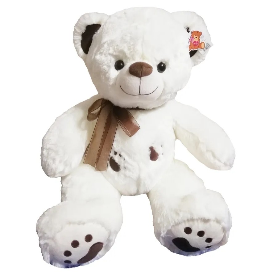 Мягкая игрушка Окей Тойс мишка плюшевый 70 см, белый