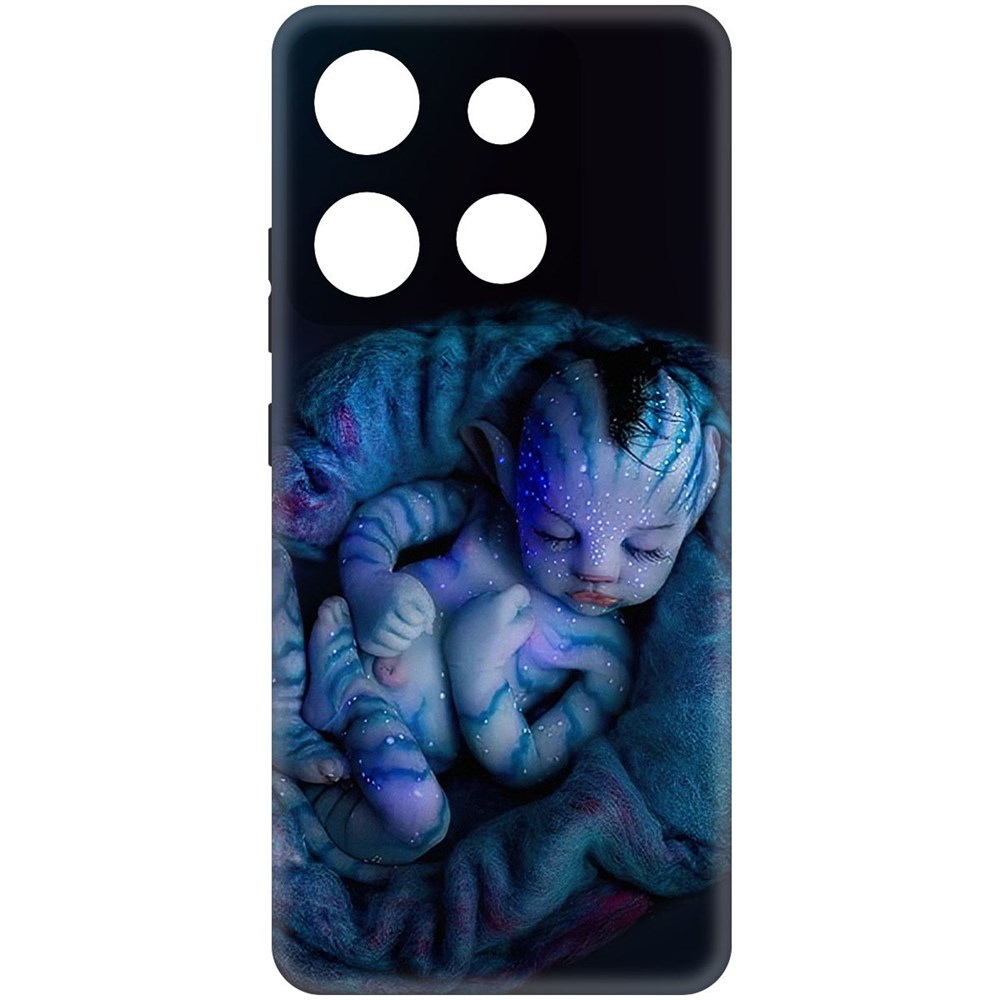 

Чехол-накладка Софт Аватар - Малышка для INFINIX Smart 7 HD, Черный