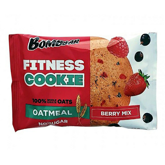 Печенье Bombbar Fitness Cookie овсяное ягодный микс 40 г