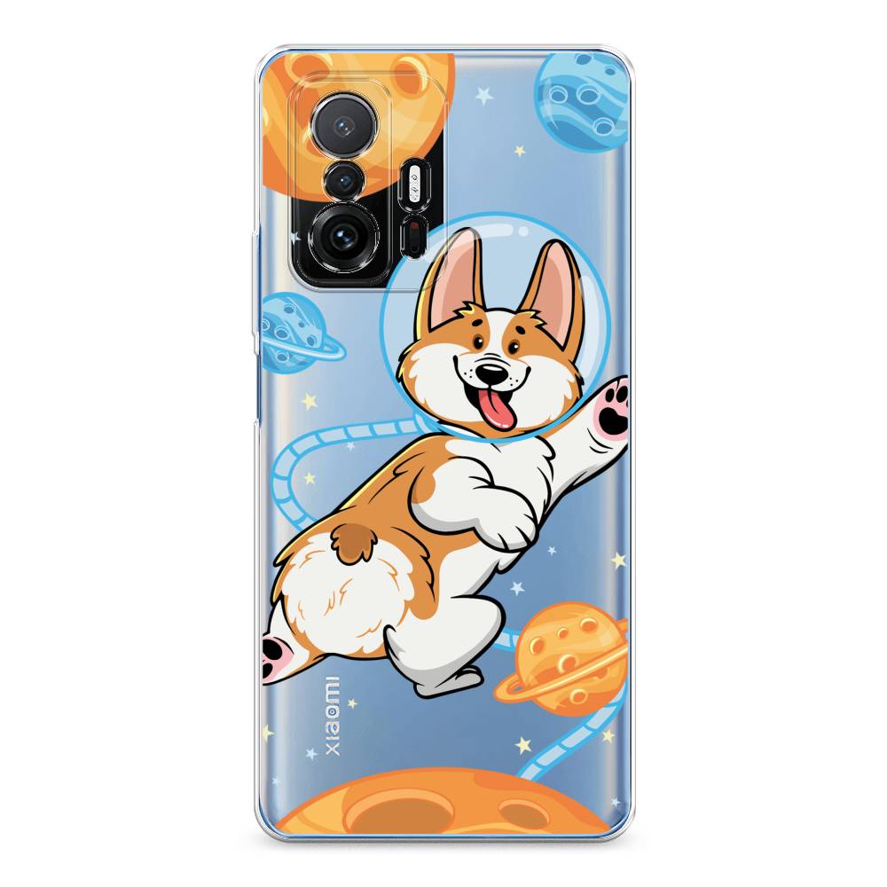 

Чехол на Xiaomi Mi 11T "Корги-космонавт", Голубой;бежевый;белый, 313750-1