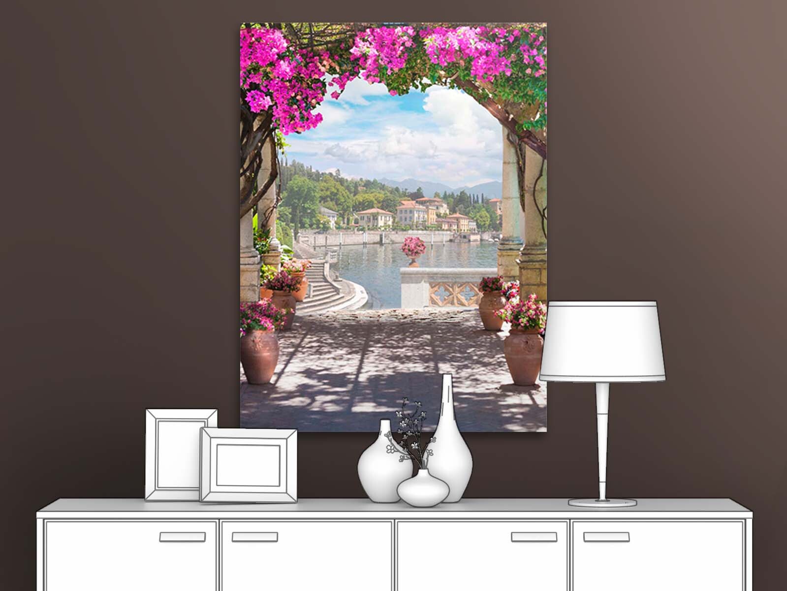 

Картина для интерьера ПЕРВОЕ АТЕЛЬЕ "Вид с террасы на набережную" 35х46 см, Вид с террасы на набережную