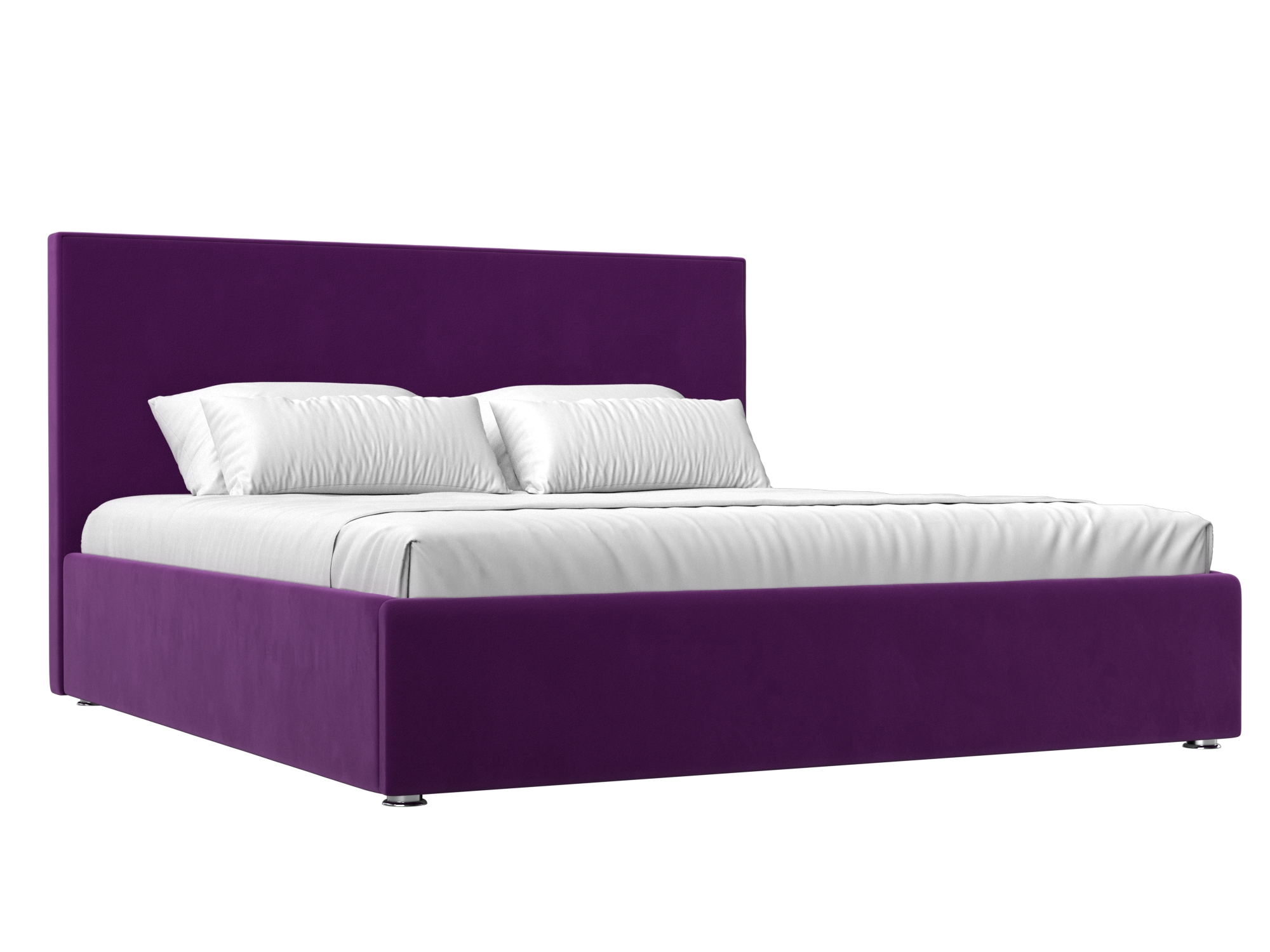 Кровать Лига Диванов Кариба 180 Фиолетовый (микровельвет)