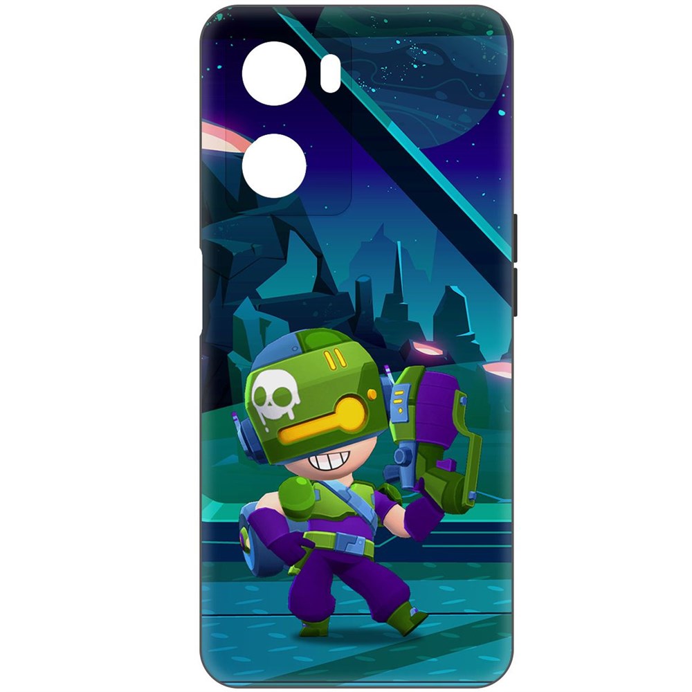 

Чехол-накладка Софт Brawl Stars - Контрабандистка Пенни для Oppo A57, Черный
