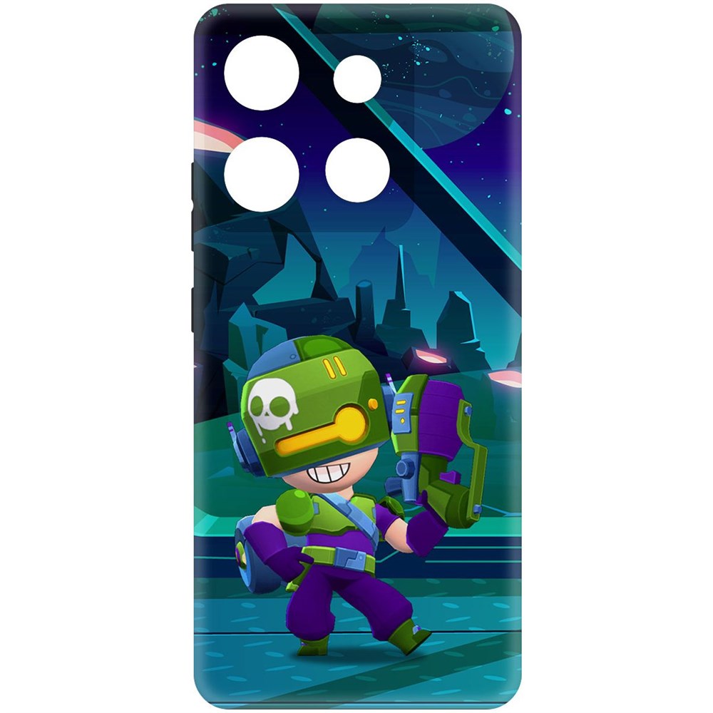 

Чехол-накладка Софт Brawl Stars - Контрабандистка Пенни для INFINIX Smart 7 HD, Черный