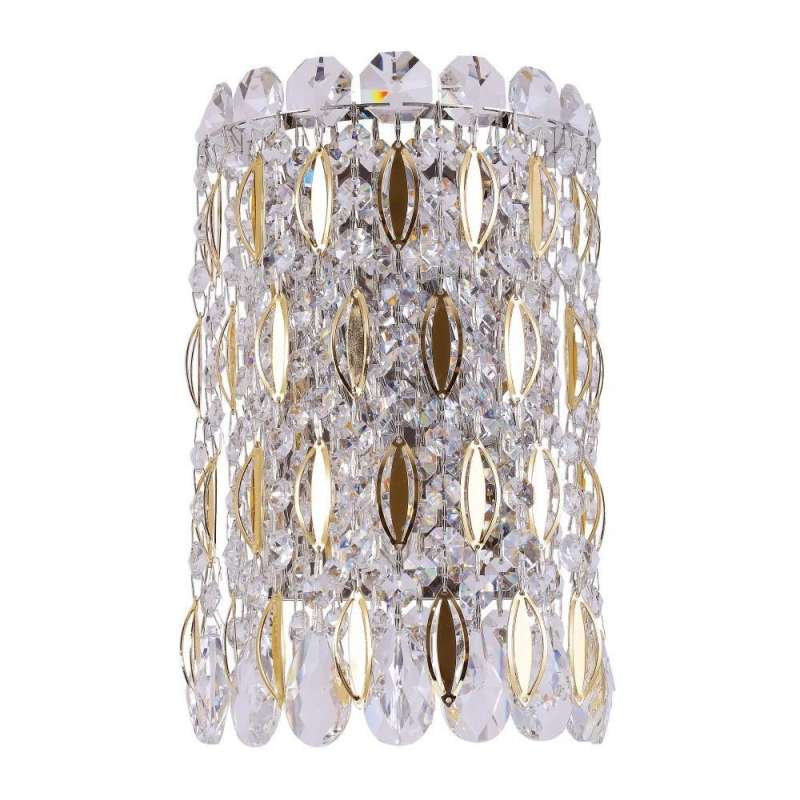 

Настенный светильник Crystal Lux Lirica AP2 Chrome/Gold-Transparent