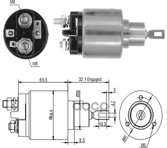 

131586c_реле Втягивающее! Audi 80/100/A4, Vw Golf/Passat/Polo/Lt/Transporter CARGO арт. 13