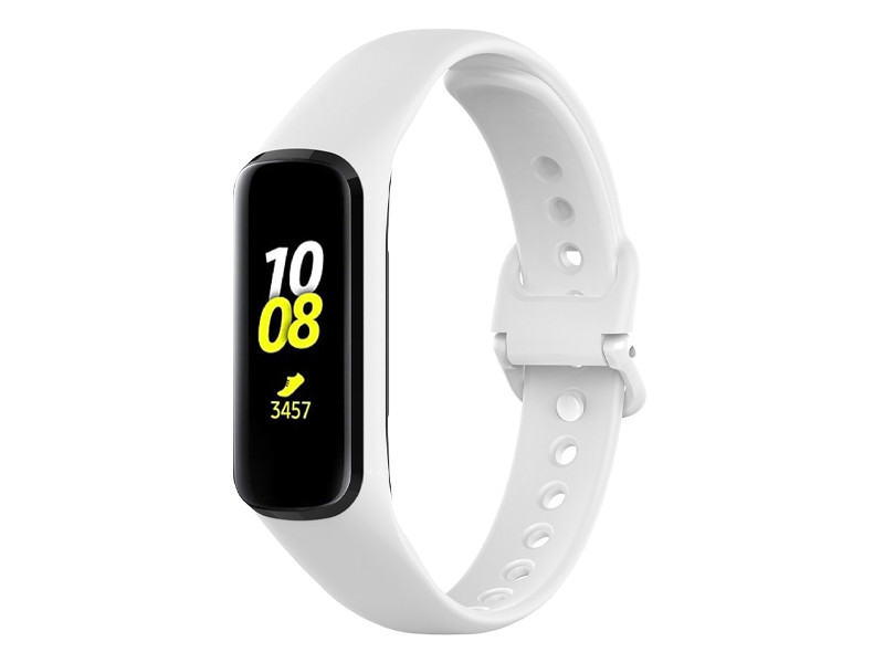 

Aксессуар Ремешок DF для Samsung Galaxy Fit 2 Silicone White sClassicband-03