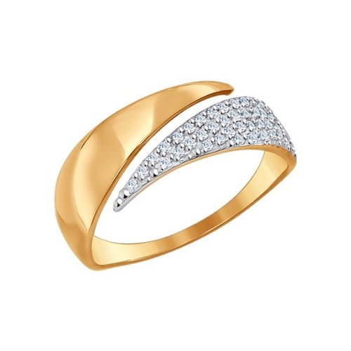 

Кольцо из золота р.  Golden Eagle 017047, фианит, 017047