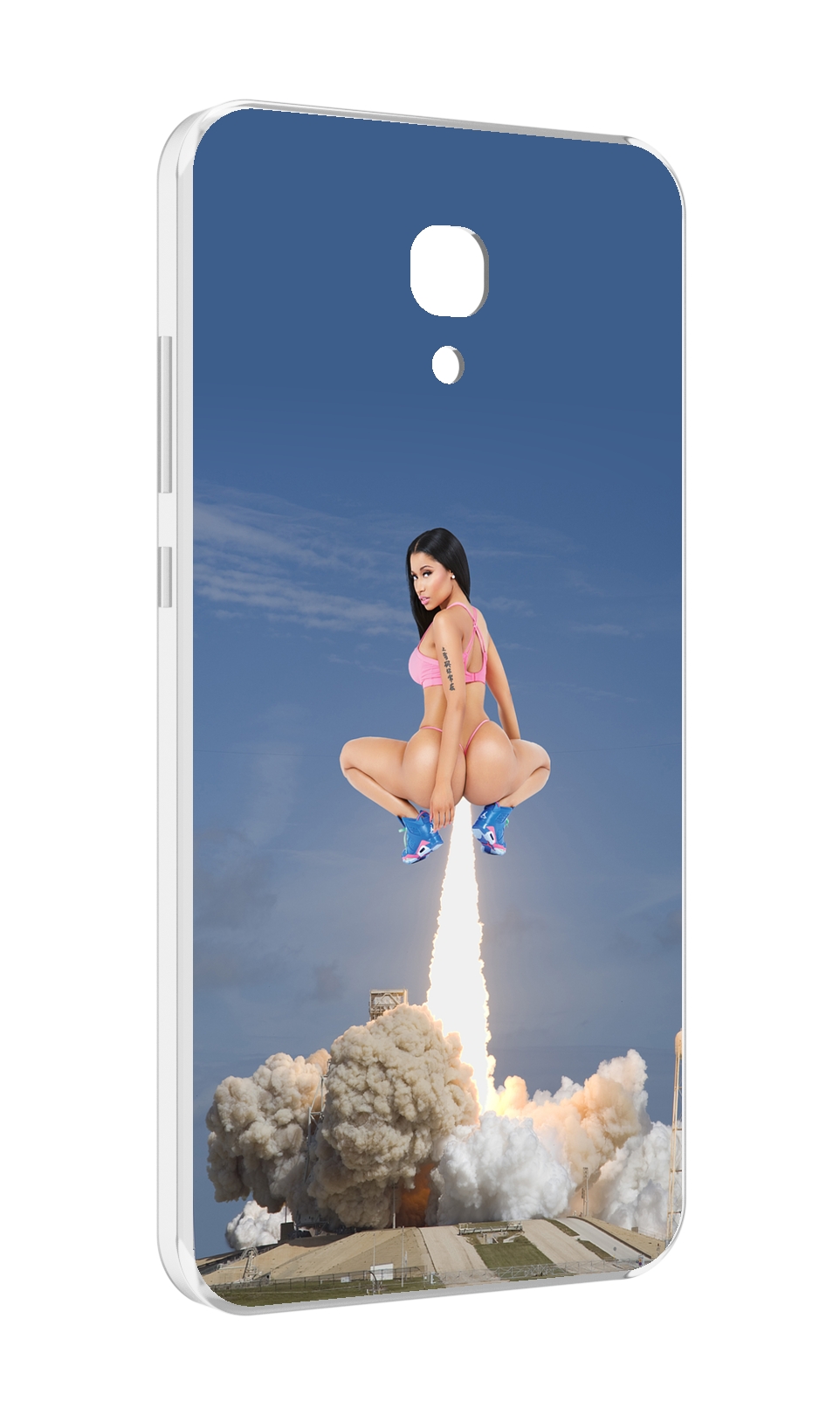 

Чехол MyPads ники-минаж-ракета детский для Meizu M6 (M711Q), Прозрачный, Tocco