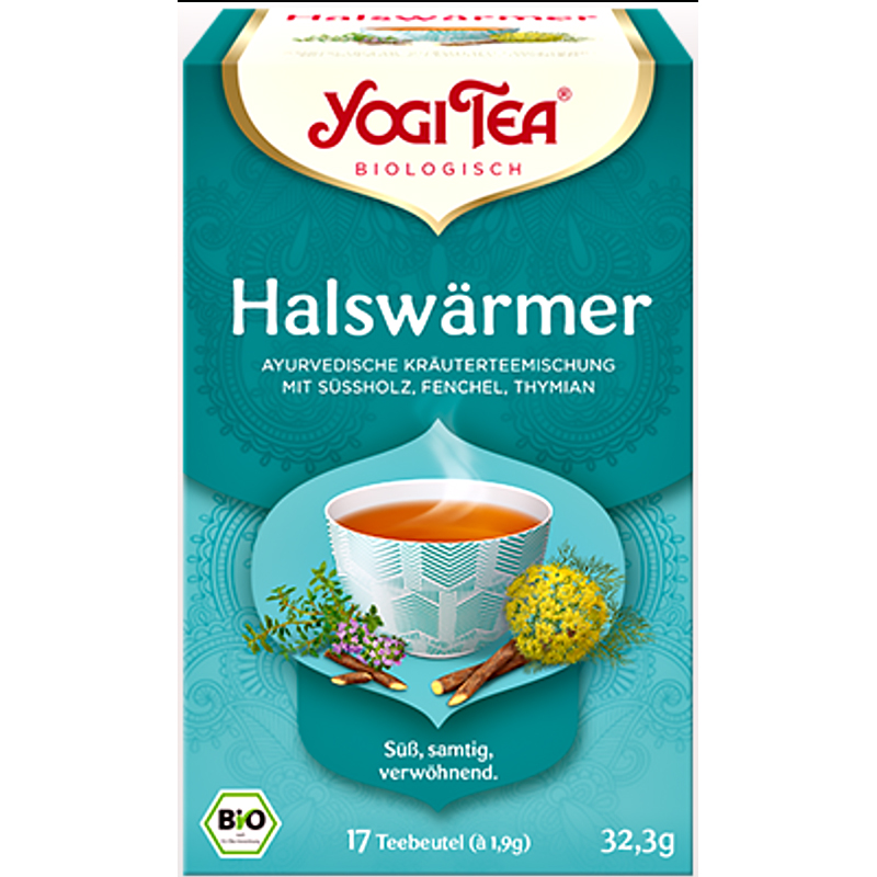 

Чай в пакетиках Yogi Tea Halswarmer Согревающее Горло, 17 пакетиков