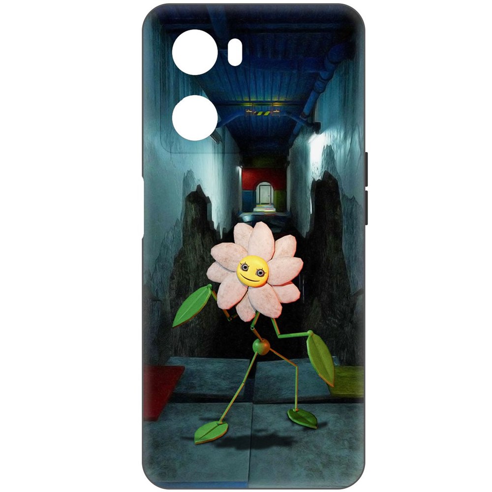 

Чехол-накладка Софт Хаги Ваги - Дейзи для Oppo A57, Черный