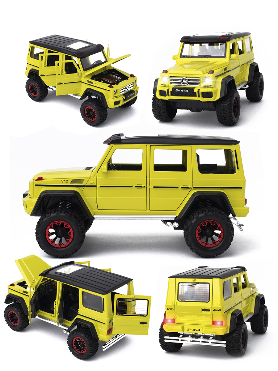 

Машинка Mercedes G500 big wheel 4x4 CheZhi 1:24 CZ117Bg, Желтый, Машинка Mercedes G500 big wheel 4x4 CheZhi 1:24 CZ117Bg