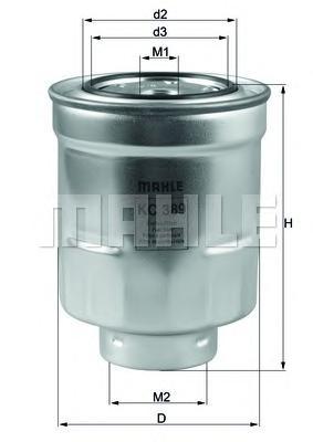 

Фильтр топливный Mahle/Knecht KC389