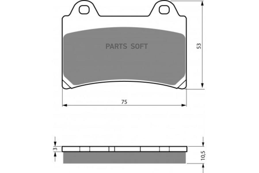 

Тормозные колодки NiBK pm527