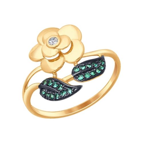 

Кольцо из золота р. 17 Golden Eagle 017292, фианит, 017292