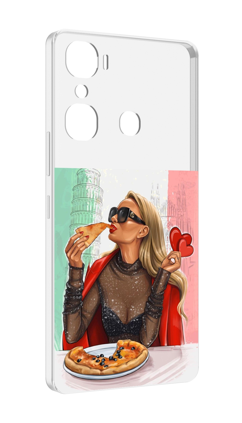 

Чехол MyPads любительница-пиццы женский для Infinix Hot 12 Pro, Прозрачный, Tocco