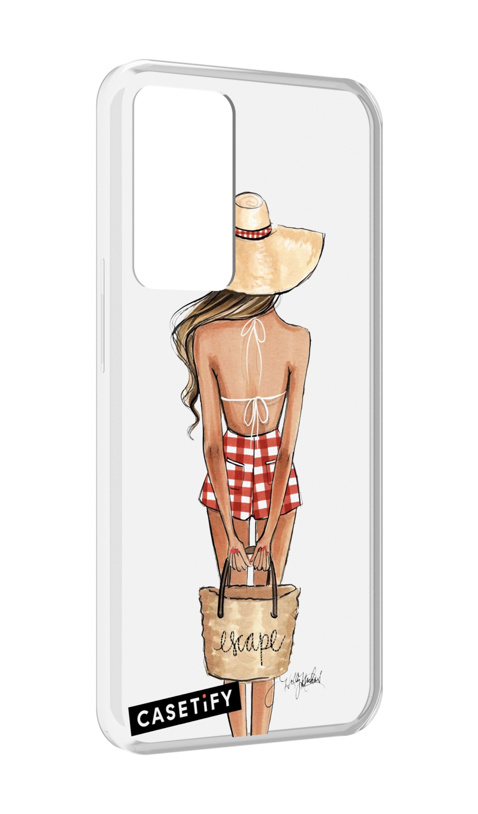 

Чехол MyPads CASETiFY женский для OPPO Reno 8 Lite, Прозрачный, Tocco