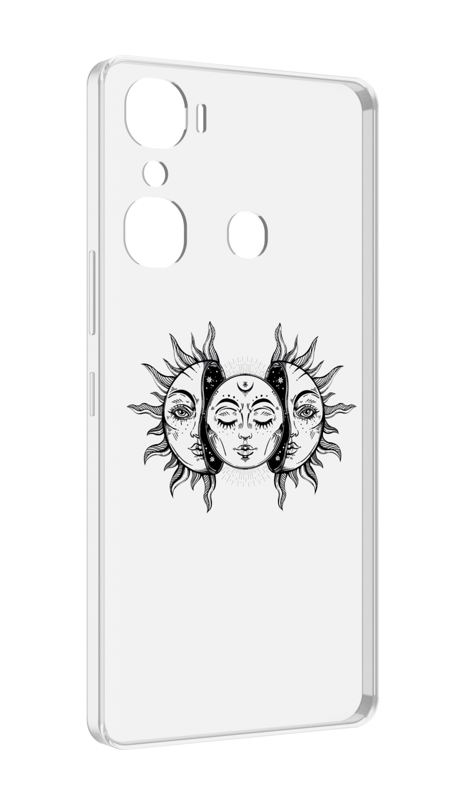 

Чехол MyPads луна-в-солнце для Infinix Hot 12 Pro, Прозрачный, Tocco