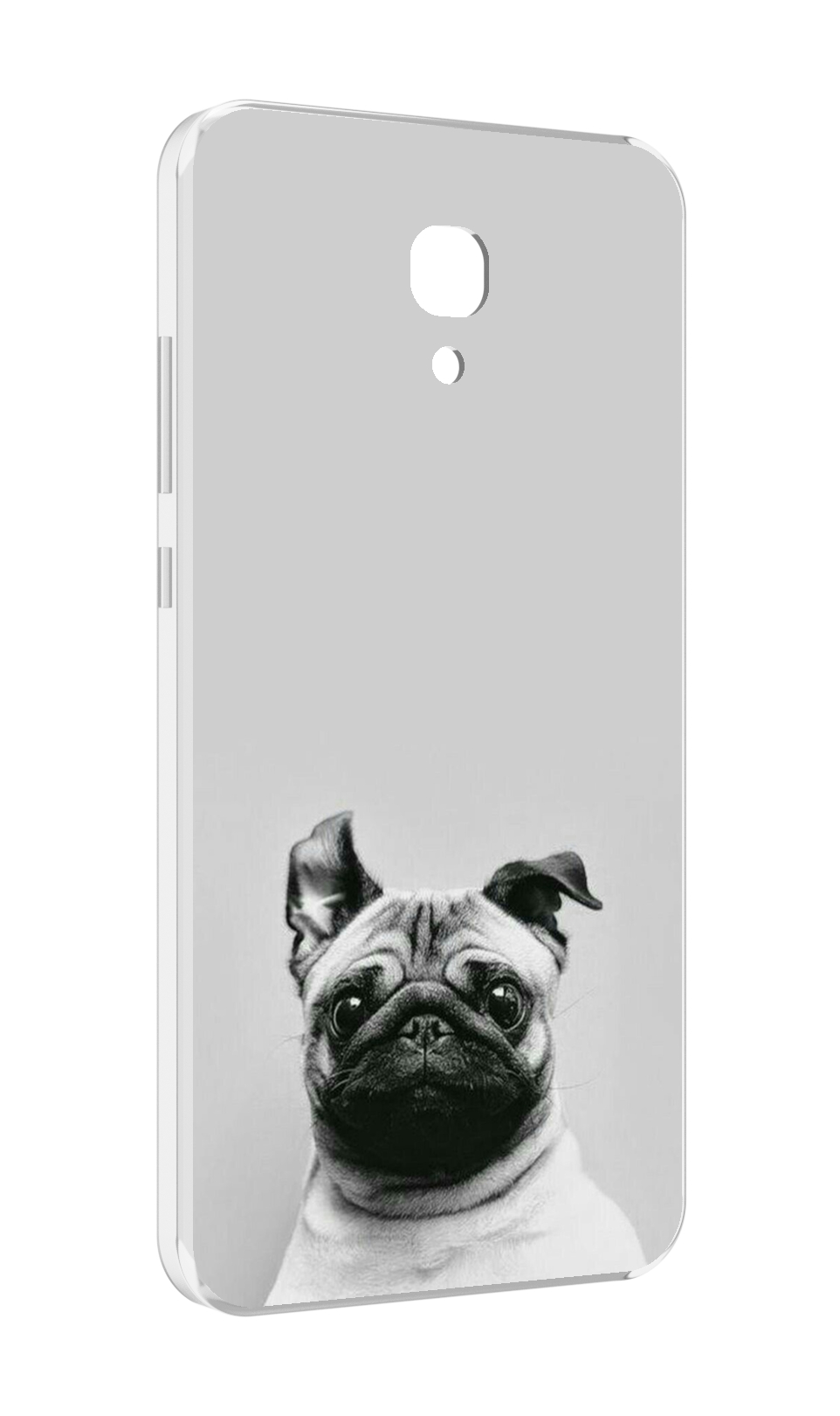 

Чехол MyPads мопс для Meizu M6 (M711Q), Прозрачный, Tocco