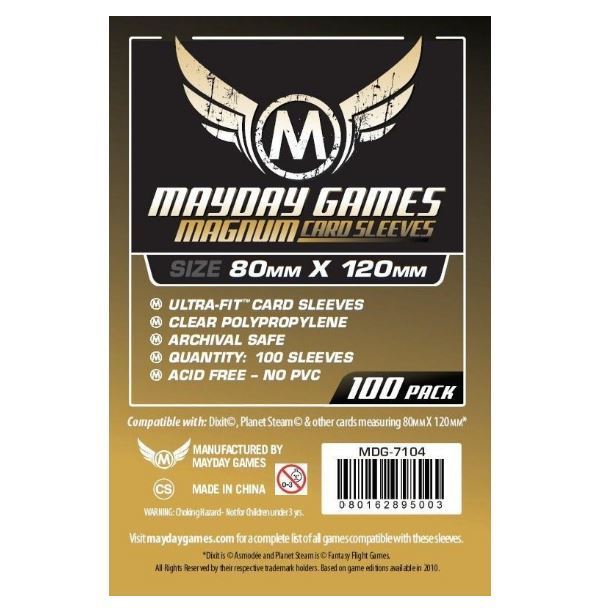 Протекторы для настольных игр Mayday Magnum Dixit (80x120) 100 штук