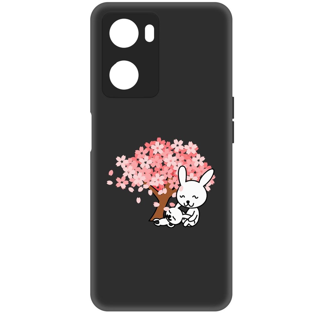 

Чехол-накладка Софт Кролики для Oppo A57, Черный