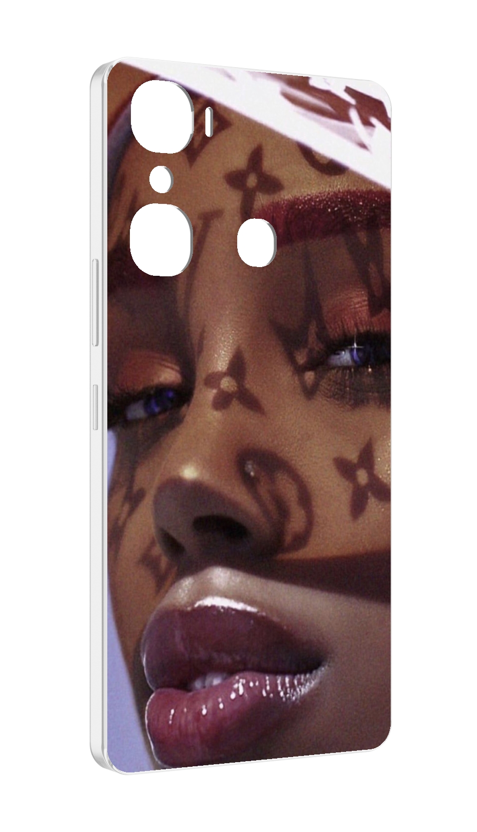 

Чехол MyPads лицо девушки тень женский для Infinix Hot 12 Pro, Прозрачный, Tocco