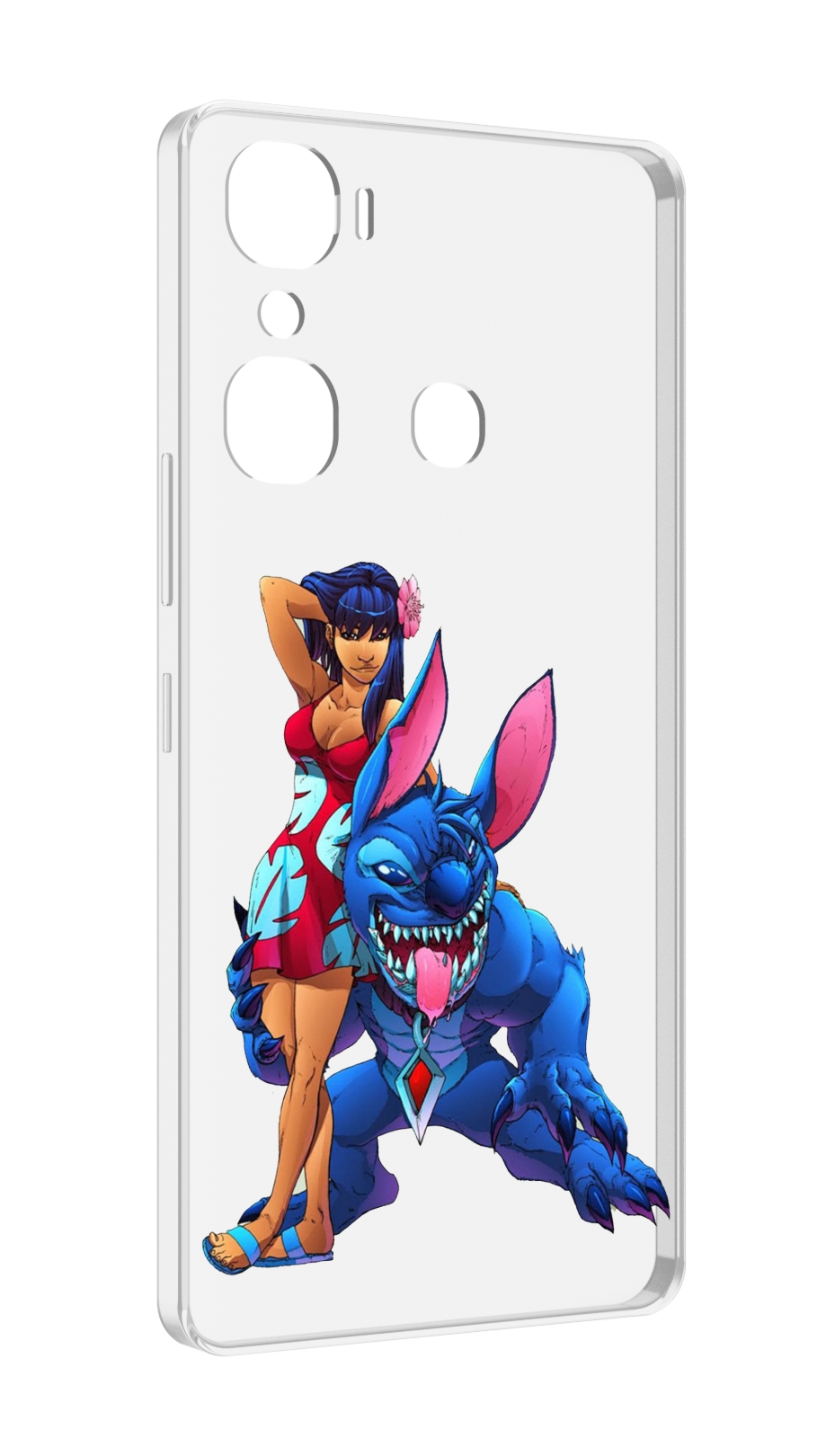 

Чехол MyPads лило и накаченный стич детский для Infinix Hot 12 Pro, Прозрачный, Tocco
